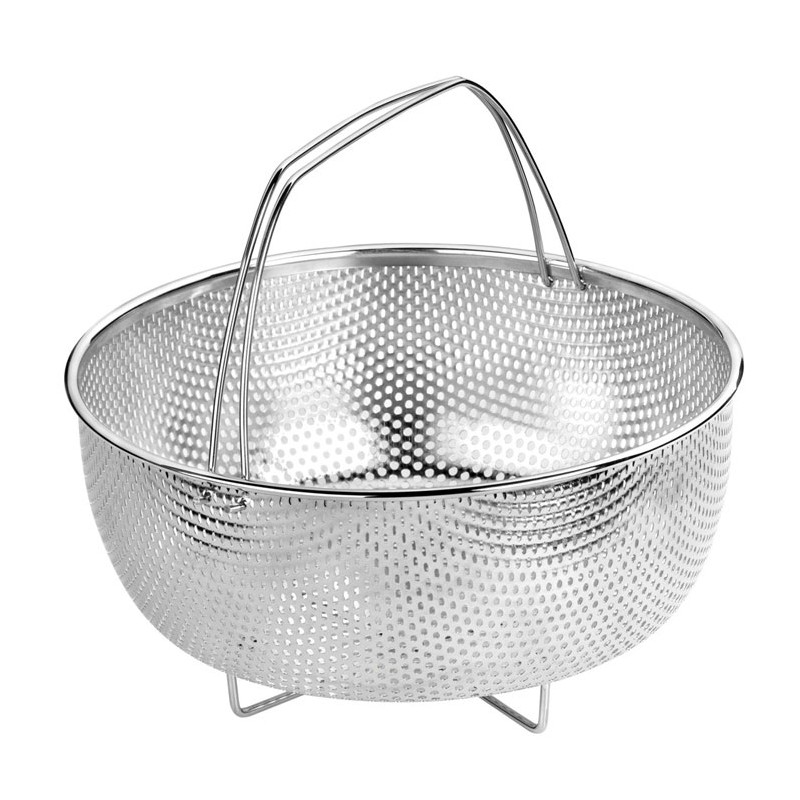 Monix 013204 Monix 34 Cup (17 Cup Raw) 8.5 qt. (8 Liter) Stainless Steel  Pressure Cooker with Steamer Basket