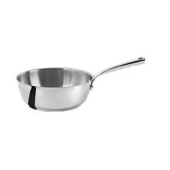 De Buyer 3411.24 De Buyer Rounded sauté-pan Stainless Steel MILADY ø 9 1/2''- 3.2qt Milady Stainless Steel Cookware