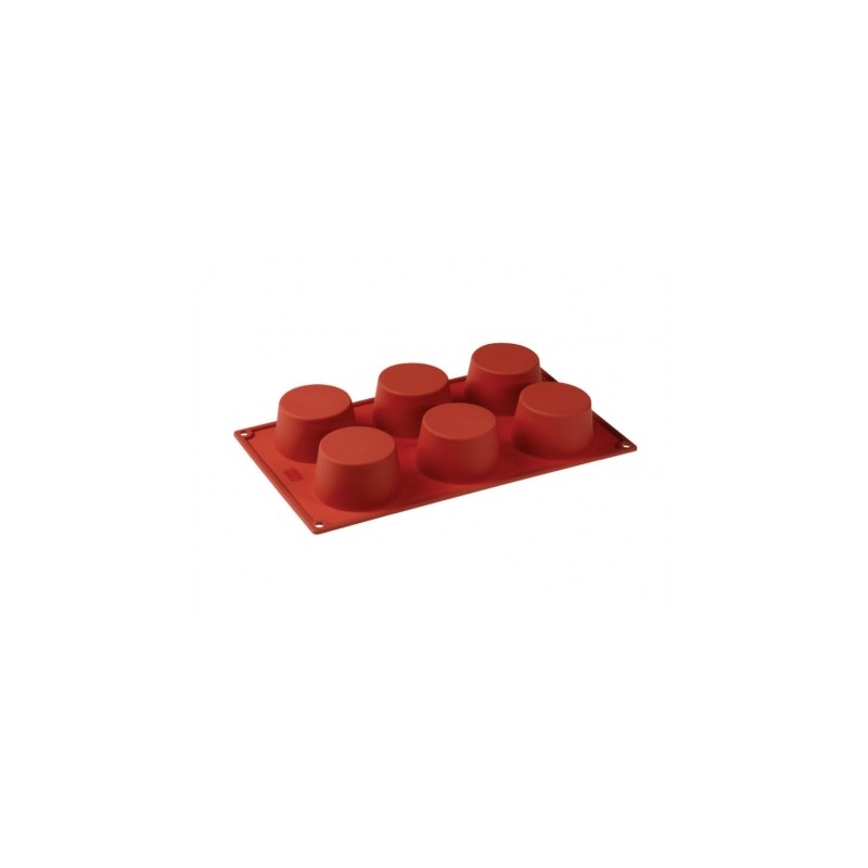 Pavoni FR065 Formaflex Silicone Mold - Cupcake-6 Cavity