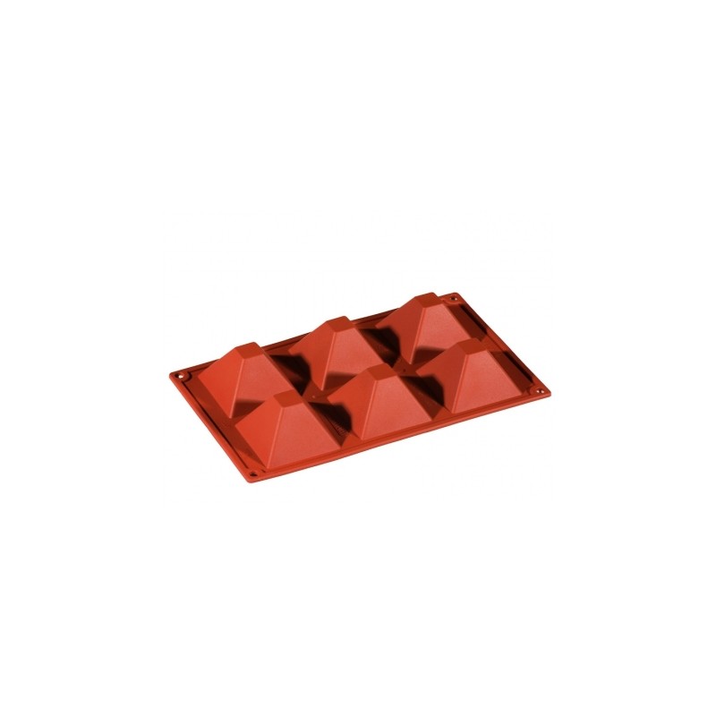 Pavoni FR007 Formaflex Silicone Mold - Pyramide-6 Cavity