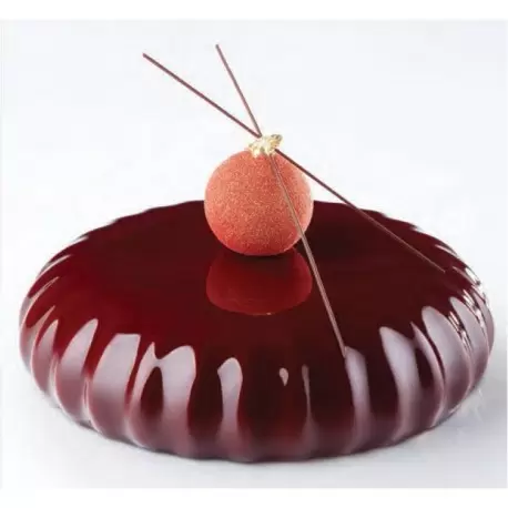 Pavoni KE013 Pavoni Silicone Entremets Mold - PLISSEE - KE013 - mm Ø 180 x 47 H - Vol: 1 000 ml Pavoni Entremet Mold