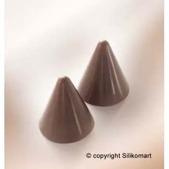 Silikomart 16.131.00.0000 Silikomart Silicone Cono Mini Cones SF131 - 66 cavity - Ø 27 H - 11 mm - SF131 - 175mm x 300mm - 33...