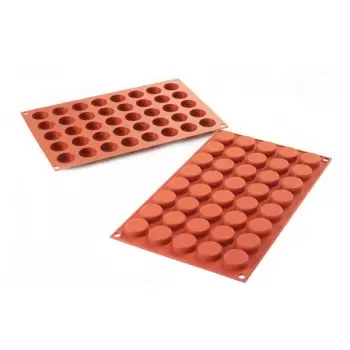 Silikomart SF180 Silikomart Silicone Pastille Insert Molds - 40 Cavity - Ø 27 H - 11 mm - SF180 - 175mm x 300mm Non-Stick Sil...