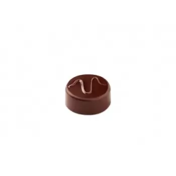 Pavoni PC102 Pavoni Polycarbonate Chocolate Molds - Artisanal Round Wave 21 pralines. 10 gr ca. Mould 275x135 mm Modern Shape...