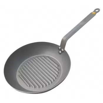 De Buyer 5613.26A De Buyer Round Grill Iron Pan Mineral B Element- Ø 10 1/4'' Mineral B Element Cookware