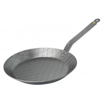 De Buyer 5616.24 De Buyer Round Steak Iron Pan Mineral B Element- Ø 9 1/2'' Mineral B Element Cookware