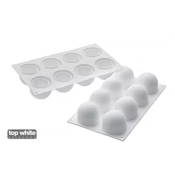 Silikomart Professional SF 192  TRUFFLES Silicone Truffles Spheres Mold - ø62 H 52 mm - 8 Cavity