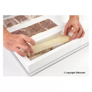 Silikomart 27.226.87.0060 Silikomart Professional INSERT BÛCHE Log Insert Mold - 220X60 H 50 mm Silicone Log Molds