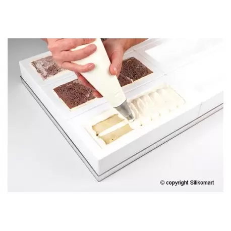 Silikomart 27.226.87.0060 Silikomart Professional INSERT BÛCHE Log Insert Mold - 220X60 H 50 mm Silicone Log Molds