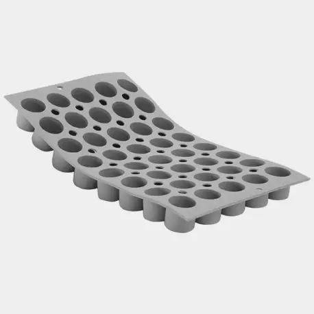 De Buyer 1873.01 De Buyer Elastomoule 40 Mini Cylindres Ø2.7cm Micro Silicone Molds