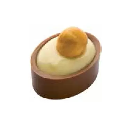 Matfer Bourgeat 383502 Polycarbonate Chocolate Shells Molds - Ovale - 24 Cavity - 9g Chocolate Cups Molds