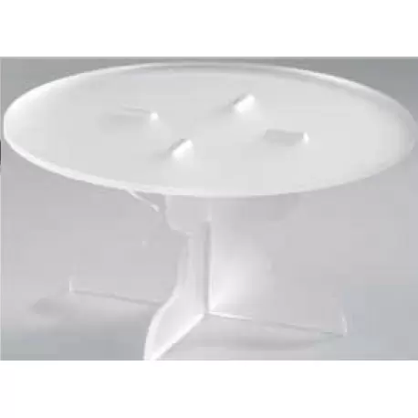 Martellato 80-0206 Polycarbonate Cake Display - White - ø 210 h 163 mm Display for Pastries and Verrines