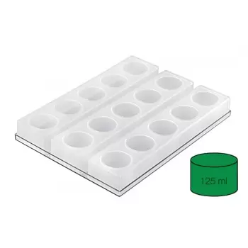 Silikomart 25.956.99.0065 Silikomart Professional MULTIFLEX 60/3 - SET 3 SILICONE MOULD ø 60 x 45 mm Clear Silikomart Silicon...