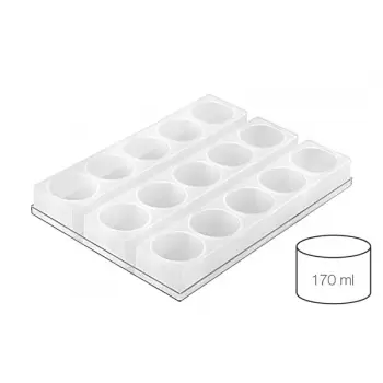 Silikomart 25.170.87.4598 Silikomart Professional MULTIFLEX 70/3 - SET 3 SILICONE MOULD ø 70 x 45 mm Clear Silikomart Silicon...