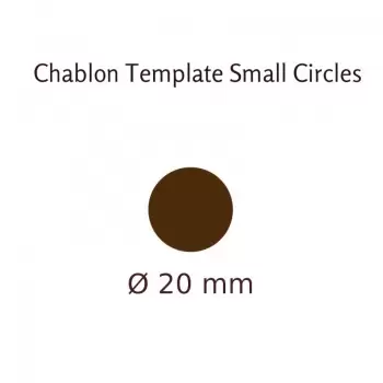 Pastry Chef's Boutique CHABLON3 Round Circle Ø 2cm Chocolate Chablons Mat - 99 Indents Chocolate Chablons Mats