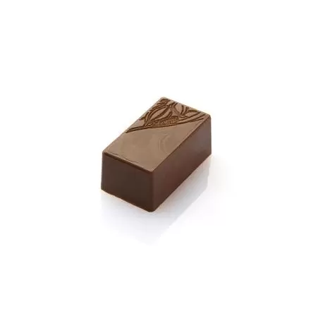 Chocolat Form CF0403 Polycarbonate Chocolate Mold Rectangle Cocoa Bean - 31,5x17,5x14 mm - 3x8 cav - 135x275x24mm Modern Shap...