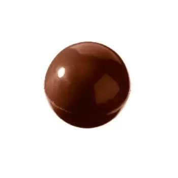 Chocolate World GL102 Polycarbonate Chocolate Mold Hemisphere Half Sphere Mold - Ø30 mm - 3x8 pc-2x9 gr - 275x135x24mm Tradit...