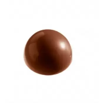 Chocolate World CW1217 Polycarbonate Hemisphere Half Sphere Chocolate Mold Ø 30 mm - 30 x 30 x 15 mm - 9gr - 3x8 Cavity - 275...