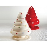 Albero Large Christmas Tree Paper Loaf Cake Mold - 12 1/4''x9 1/2''x2  3/8''- 320 pcs