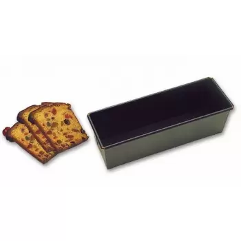 Matfer Bourgeat 331076 Matfer Bourgeat Exopan Steel Non-Stick Straight Bread Cake Mold - 11 7/8x 3 1/8x 3 1/8 Loaf and Cak...