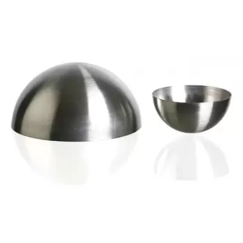 Matfer Bourgeat 340402 Matfer Bourgeat Stainless Steel Hemisphere Mold Ø 2 3/4, 1 3/8High - Pack Of 6 Shaped Cake Pans