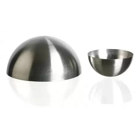 Matfer Bourgeat 340404 Matfer Bourgeat Stainless Steel Hemisphere Mold Ø 4 3/4x 2 3/8- 15 1/4 Oz. - Each Shaped Cake Pans