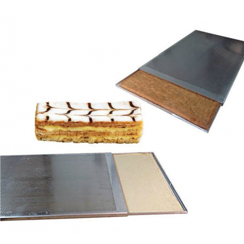 Commercial Rectangular 60*40cm Aluminum Nonstick Baking Tray Sheet