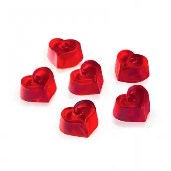 Martellato MA1962 Polycarbonate Chocolate Molds - Hearts 31x27x14mm - 30 Cavity Valentine's Molds