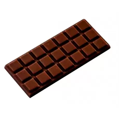 Martellato MA2007 Polycarbonate Chocolate Mold - Chocolate Mini Bars - 12 pcs 74x33 h5mm -13 gr approx Bars & Napolitains Molds