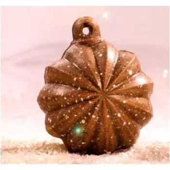 Martellato 20SF006 Christmas Decoration Thermoformed Chocolate Molds - 12 Decorated Hemisphere Half Sphere Mold - Ø 60mm - 40...