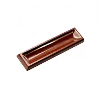 Polycarbonate Chocolate Long Bar Mold with Deep Indentation - 82.50 x 22.5 x 6.50 mm - 7.7gr - 3x6 Cavity