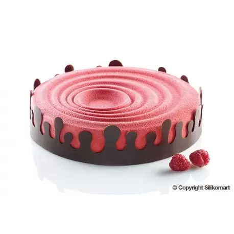 Silikomart 25.101.99.0065 Silikomart GOCCIA Entremet Waves Chablon Stripe Band for Entremets Ø 60 mm- Ø 260 mm - 45mm High. S...