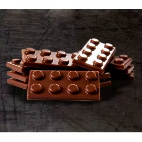 Martellato MA6005 Polycarbonate Chocolate Molds - Square 22x22x22mm - 28 Cavity Bars & Napolitains Molds