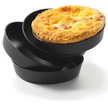 Matfer Bourgeat 345109 Matfer Bourgeat Exoglass® Quiche Mold - H 3/4", Ø 3 1/2" - Pack of 12 Exoglass Molds