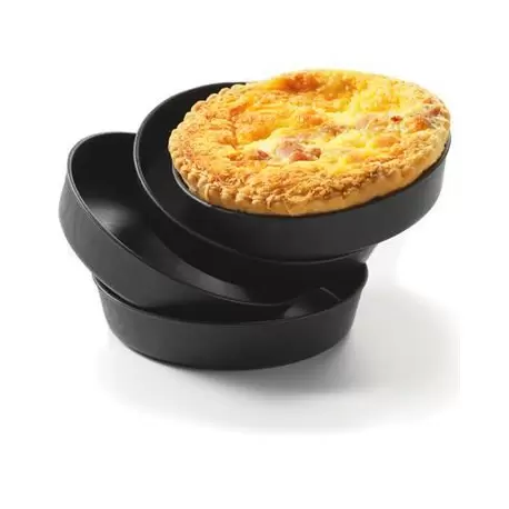 Matfer Bourgeat 345109 Matfer Bourgeat Exoglass® Quiche Mold - H 3/4", Ø 3 1/2" - Pack of 12 Exoglass Molds