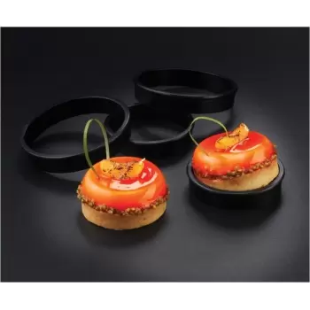 Matfer Bourgeat 346713 Matfer Bourgeat Exoglass® Tart Ring - Ø 7 7/8" x 1'' - Each Exoglass Molds