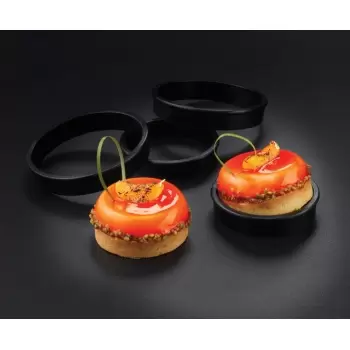 Matfer Bourgeat 346714 Matfer Bourgeat Exoglass® Tart Ring - Ø 8 2/3" x 1'' - Each Exoglass Molds