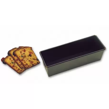 Matfer Bourgeat 331074 Matfer Bourgeat Exopan Steel Non-Stick Straight Bread or Cake Loaf Pan Mold - 8" x 3 1/6" x 3 1/6" - 3...