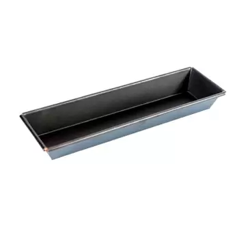 Matfer Bourgeat 332291 Matfer Bourgeat Exopan® Steel Non-Stick Rectangular Nanterre Flared Brioche Mold - L 9 7/8", W 3 1/3",...