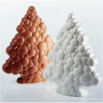 Pavoni KT152 Pavoni Thermoformed Mold - BOLLA - Christmas Trees Ø 160x 65mm H - Weight: 250 g - Holidays Molds