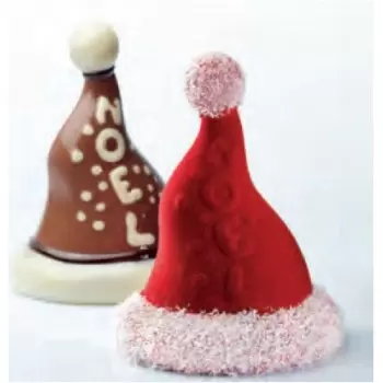 Pavoni KT153 Pavoni Thermoformed Mold - NOEL - Christmas Hat Ø 130 x 170 mm H - Weight: 180 g - 2sets Holidays Molds