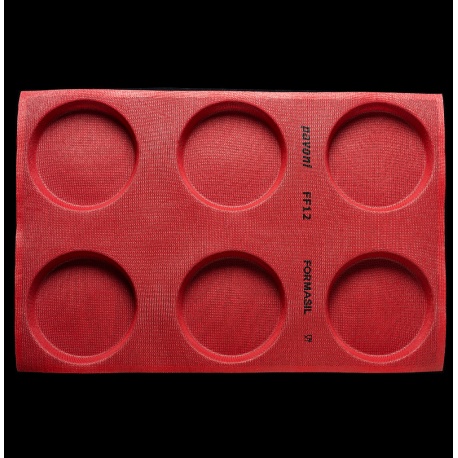 Pavoni Formasil 12 Compartment Round Micro-Perforated Silicone