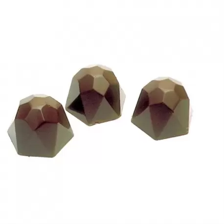 Polycarbonate Chocolate Mold Diamond - Ø30 x 20 mm - 5x8 pc - 10 gr - 275x175x24mm