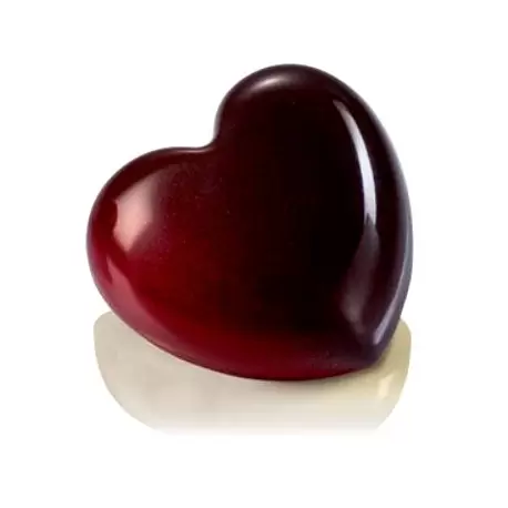 Martellato MA1995 Polycarbonate Small Heart Snack Chocolate Mold - 12pcs - 28gr - 45x42x16 mm Valentine's Molds