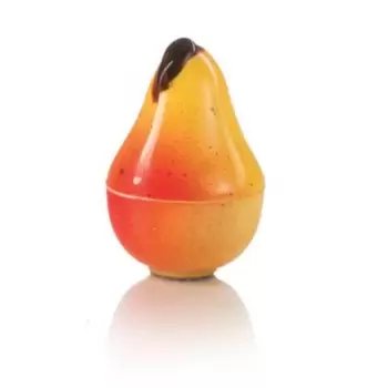 Martellato 20FRUIT02 Polycarbonate 3D Fruits Chocolate Molds - Pears - 28 pcs - Ø26 h36 mm - 12gr Themed Molds