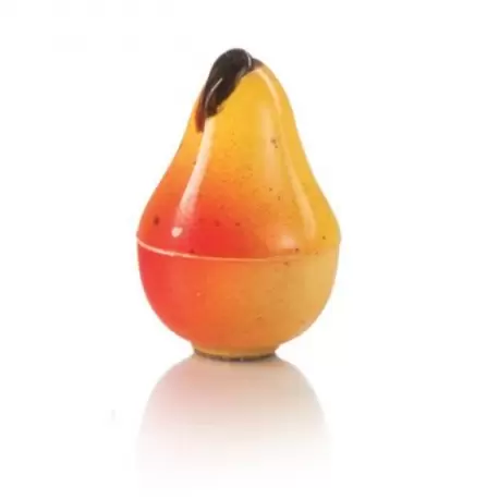 Martellato 20FRUIT02 Polycarbonate 3D Fruits Chocolate Molds - Pears - 28 pcs - Ø26 h36 mm - 12gr Themed Molds