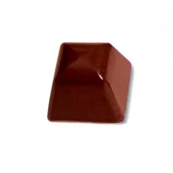 Cabrellon 24B Polycarbonate Chocolate Mold Square 25x25x19mm - 4x8 Cavity - 11gr - 275x175 mm Modern Shaped Molds