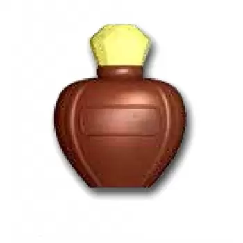 Cabrellon 16642 Polycarbonate Perfume Bottle Chocolate Mold - 80x65mm - 4+4 Cavity - 4 Whole fig - 275x175mm Themed Molds