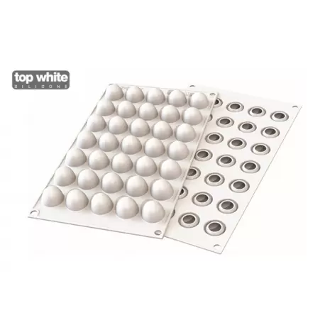 Silikomart Professional TRUFFLES 5 - Silicone Truffles Spheres Mold - Ø22 h 19.5 mm - 35 Cavity - 5 ml