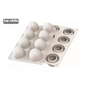 Silikomart Professional TRUFFLES 70 Silicone Truffles Spheres Mold -Ø 52 h 45 mm - 70ml - 8 Cavity